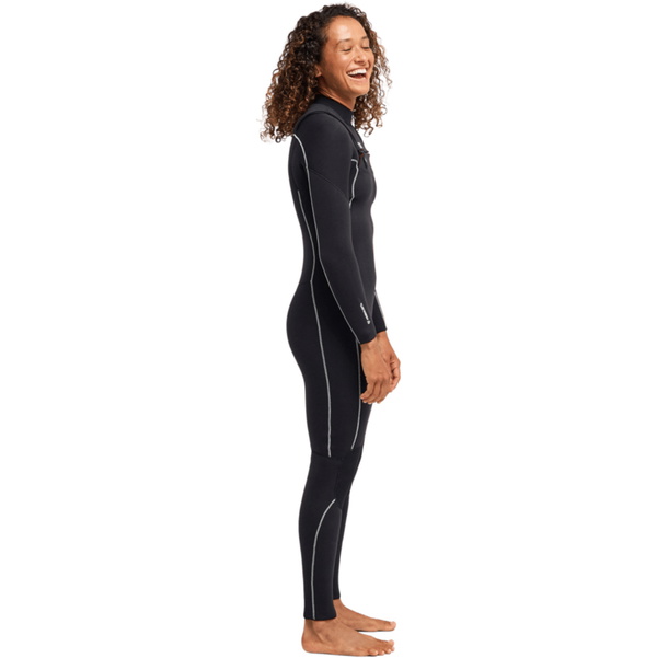 2026 Roxy Womens Elite Xtra Stretch 4/3mm Chest Zip Wetsuit 26BW213504 - Black